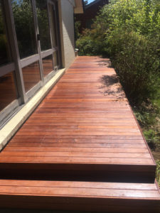 Photo of a good example of a Custom built timber deck pathway